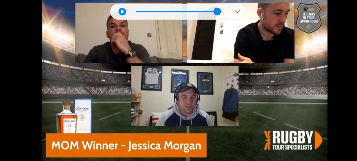 jjmorgan13's tweet photo. What a fantastic afternoon watching the Welsh game and getting that win. But also an amazing watch with the rugby legends in your living room from @RugbyBash but best of all I won the MOM bottle of whiskey 2 weeks ago when watching this and I have only gone an done it again https://t.co/fnzTMEGLgn