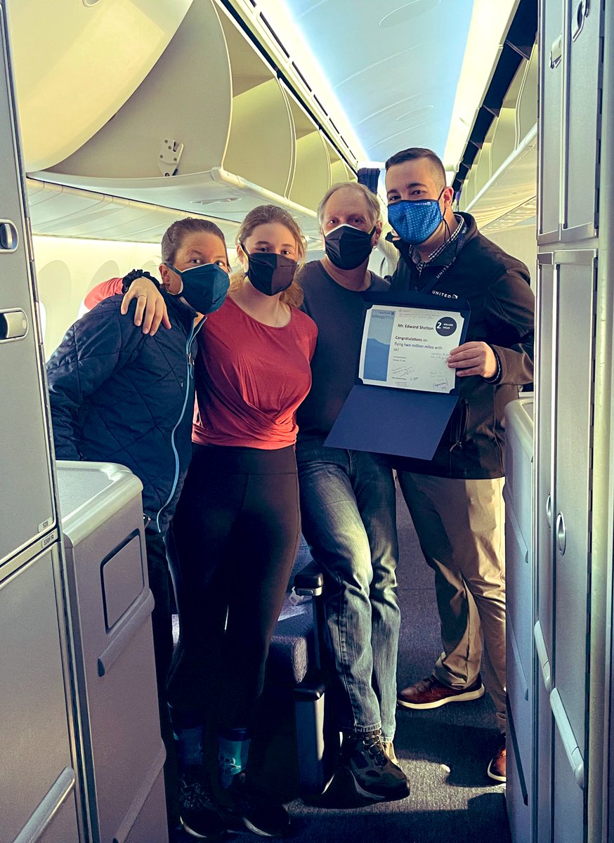 There is 5 million miles on United between these 2 gentlemen; that’s the equivalent of 336 round trip flights from San Francisco to Sydney, Australia!! 

@nbyunriedel @sfoDPark <a href="/clarissamperez1/">Clarissa Perez</a> <a href="/JWolfeUAL/">John Wolfe</a> @StephanieSFOSIS <a href="/Gold92031264/">Gold( Liben W)</a> <a href="/united/">United Airlines</a>