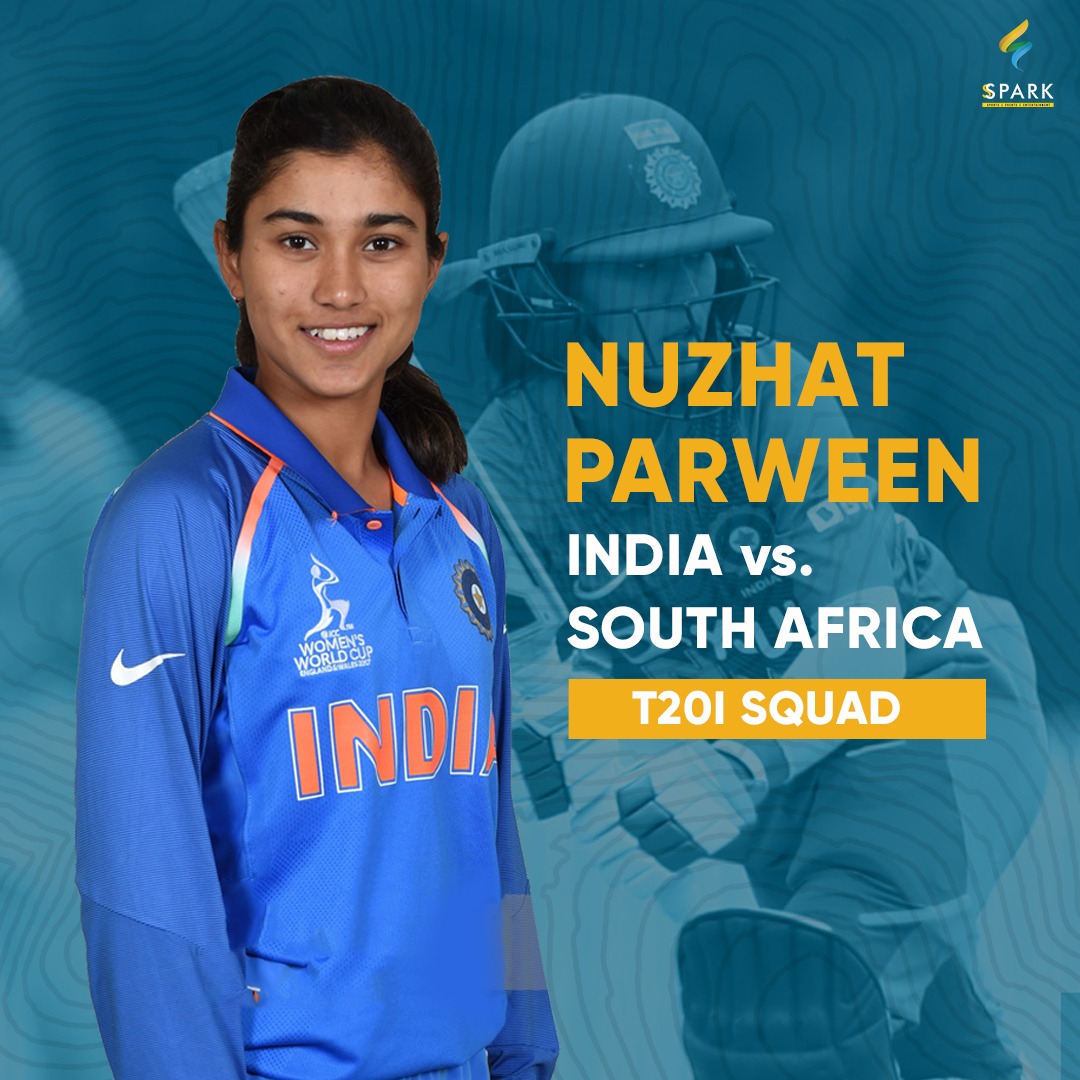 SSPARK Sports is happy to announce that its female cricket talents, Priya Punia and Nuzhat Parween have been selected in the India Women’s Squad for ODI and T20I series against South Africa.
We wish the best to both of them.
#ssparksports #priyapunia #nuzhatparween #femalecricket