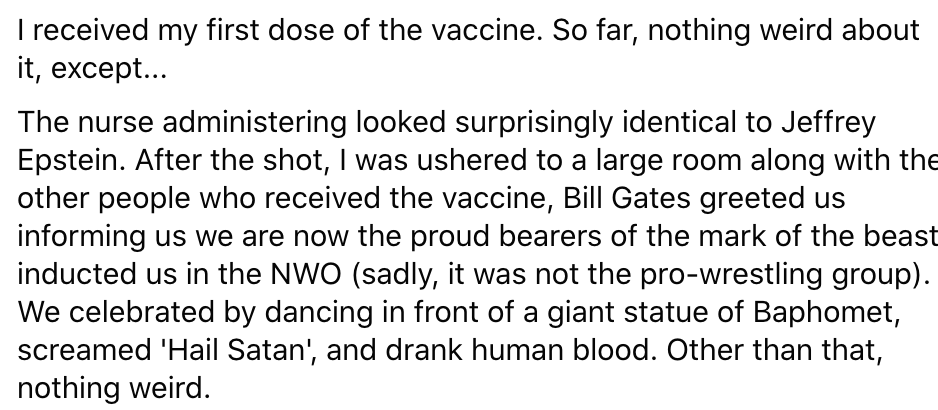 DBolelli's tweet image. My vaccine experience