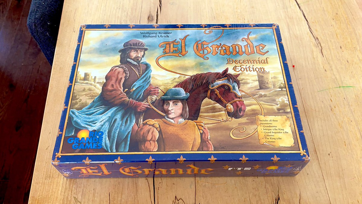DemoTheRules's tweet image. It’s taken a while to find but finally added to the collection!  El Grande Decennial Edition still in shrink wrap.  🙌🔥🔥🔥