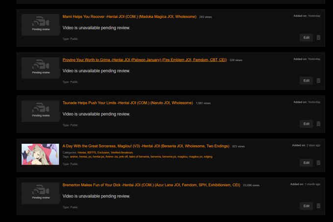 This has to be a joke. All of my hard work. Gone. @Pornhub you win. I quit. https://t.co/kmazMM3lQg