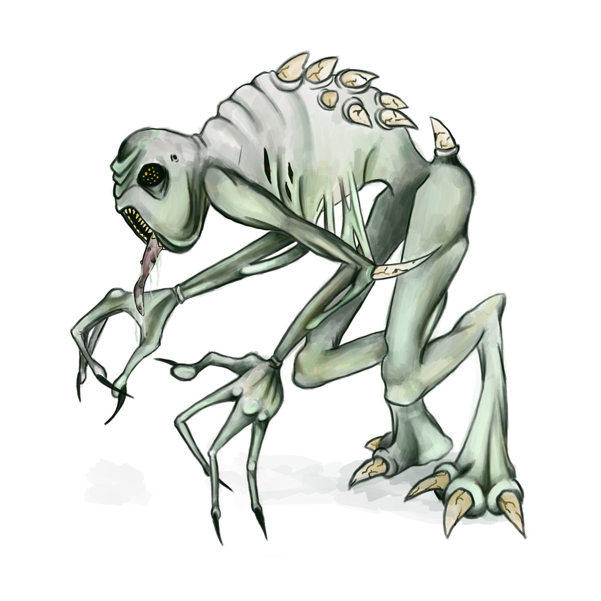 acrocomics's tweet photo. @Melted_pickle Hi I'm Angelina and I like to design creatures and am currently working on a horror comic book series called #miserablyaltered 💀 https://t.co/UfGXSKqjrB