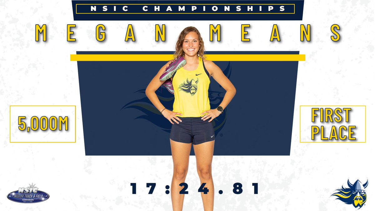 AugustanaTrack's tweet photo. Earlier today, @meganmeans22 won the 5,000m in a time of 17:24.81 ⚔️

#BuildingChampions https://t.co/KHkwrrbKiE