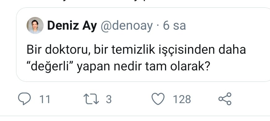 DrVatandas's tweet photo. Bir temizlik işcisinin doktor çocuğu olarak cevap vereyim: Sokakta yüzüne bakmadığınız insanlar üzerinden burda duyar kasmayın https://t.co/ftNcrf9g1I