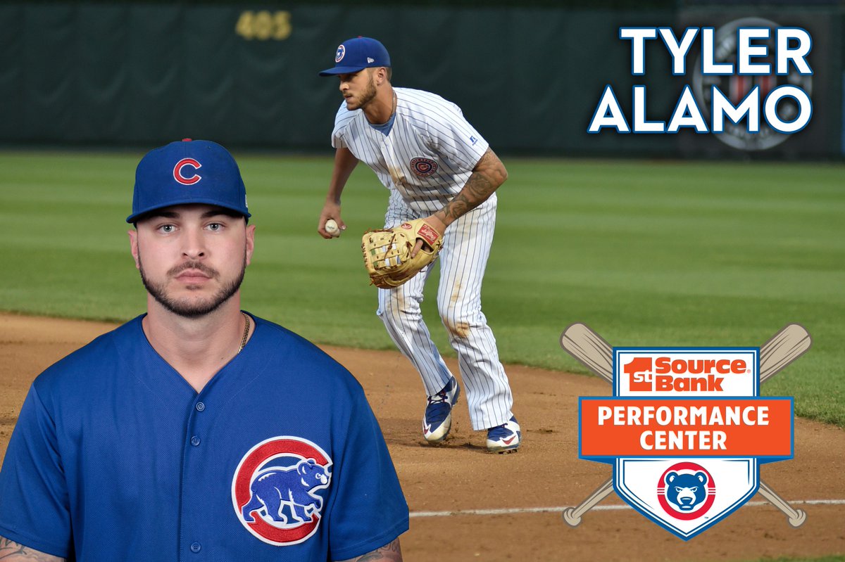 SBCubs's tweet photo. Help us welcome back former #SBCubs catcher / 1st baseman @TylerAlamo_ He is the newest @1stSourceBankPC hitting/catching instructor. Lessons are Monday and Wednesday from 5-7 PM and Sunday from 9-12 PM. Space is limited and will fill up fast. Call (574) 404-3636 to register. https://t.co/8iizP5Y2Vz