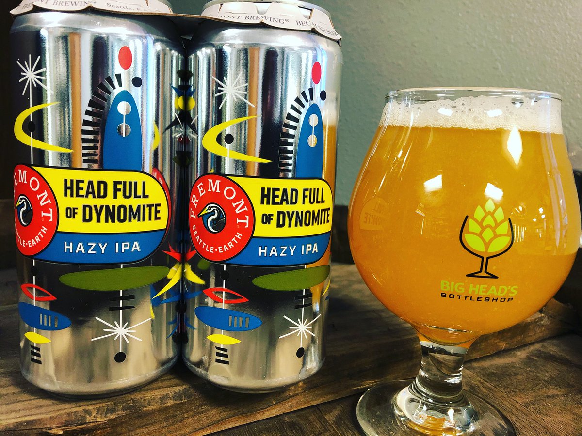 SulaBigHead1's tweet photo. We been waiting for the arrival of V.26 from @fremontbrewing Dynomite goodness ๐ฅ ๐ป #missoula #beerstore #citra #mosaic #hbc630 #hops #montana #beerstore #headfullofdynomite #neipa #weekend #tworow #oats #wheat #beer #love https://t.co/EEYRf1J0Mx