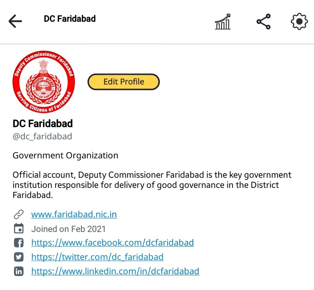 DC_Faridabad's tweet photo. We have joined #Kooapp. Please connect to us on @kooindia.
See you there, same handle (@DC_Faridabad).
Here’s the link to our profile 👇
https://t.co/Gn7pHbDTMN
#AatmanirbharBharat #firstonkoo https://t.co/XKxhUF4FMp