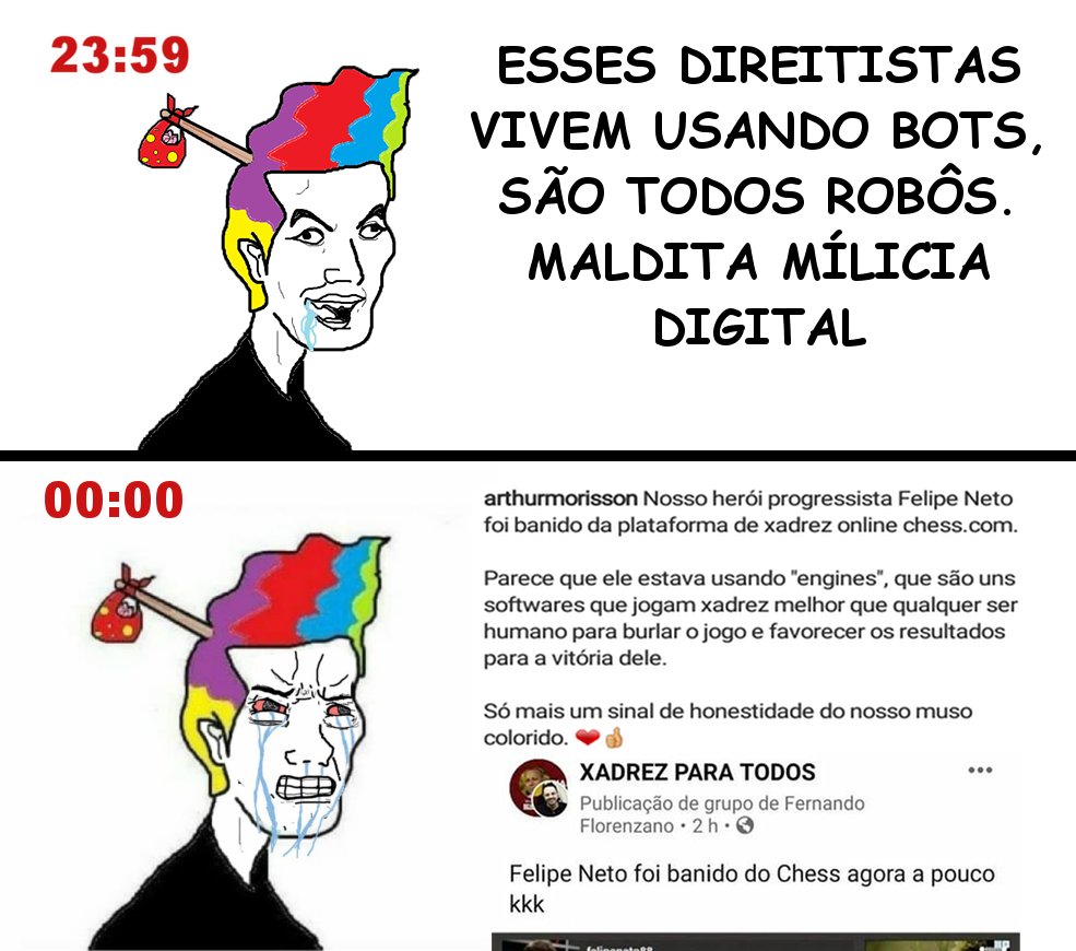 X 上的 ademir_corno：「Meme feito, ixpertinho sendo pego no xadrez