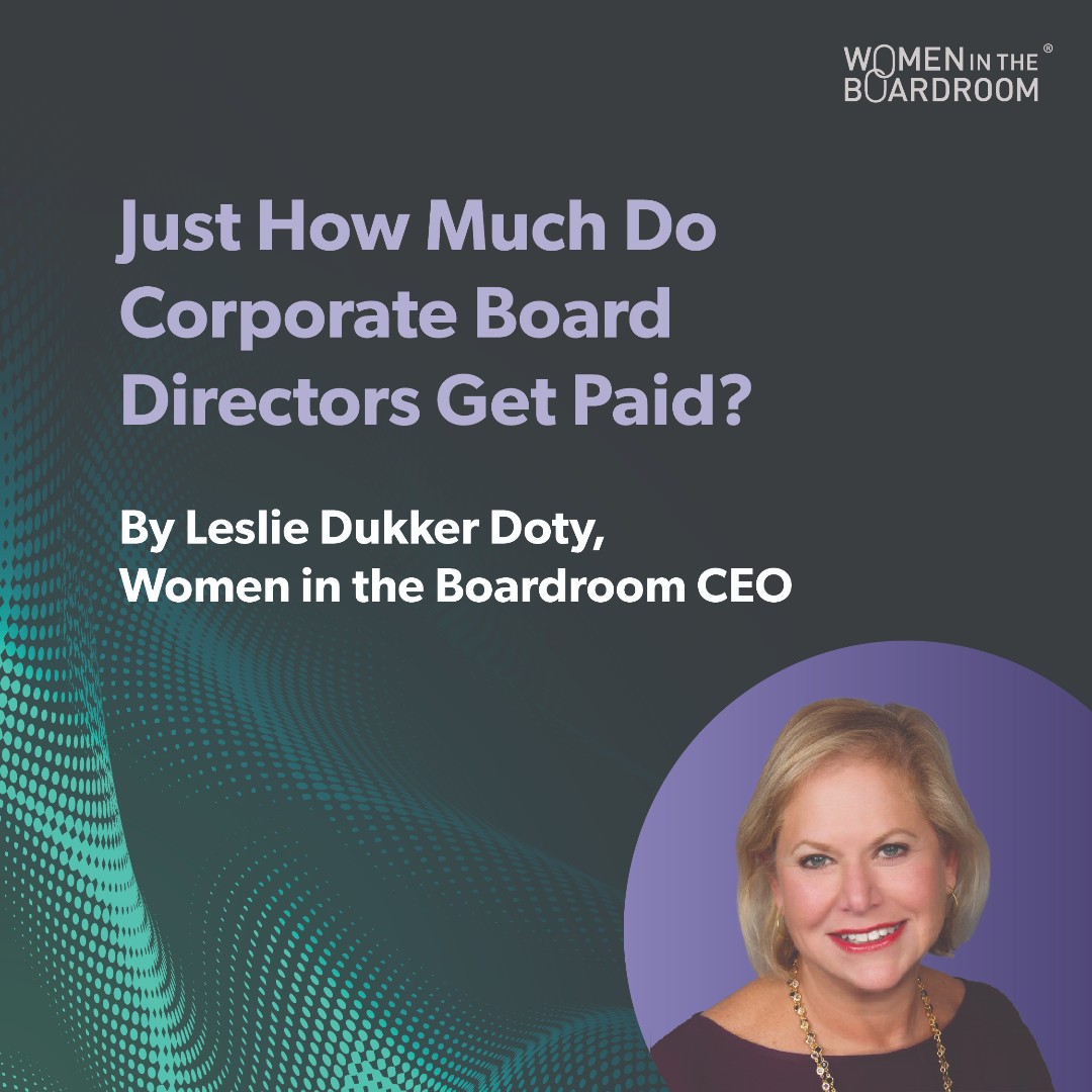 BoardroomWomen's tweet image. While serving on a #corporateboard can make for an incredible second career or serving on multiple #boards may entirely replace your current or former #executivelevel position, the opportunity to serve provides benefits beyond #compensation.

Read more: womenintheboardroom.com/articles/just-…