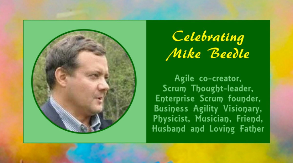 sathpal's tweet image. A privilege and honour to host @Agile20Reflect&apos;s event to remember and celebrate the life and work of Mike Beedle, earlier.  Wonderful to hear the memories and his significant contributions to the Agile movement. Thanks for everything Mike. 🙏
#myAgile20Reflect