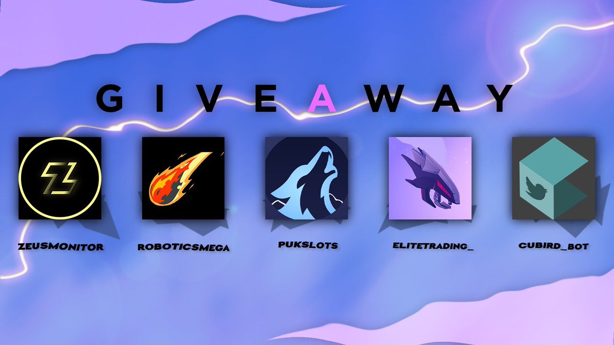 ZeusMonitor's tweet photo. Time for a new giveaway! 🍾

1x Free Week @ZeusMonitor
1x Beta Key @RoboticsMega 
1x Free Slot @Pukslots 
1x Free Week @EliteTrading_ 
1x Lifetime Key @cubird_bot 

How to enter?
Follow all accounts! 🤝
Like ❤️
RT 🔁
Tag 1 friend🖊

Good luck 🍀 https://t.co/k2gJDxo29k