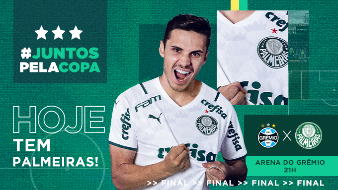 Palmeiras's tweet photo. VAMOS JUNTOS PARA OS PRIMEIROS 90 MINUTOS DE DECISรO! HOJE ร DIA DE PALMEIRAS! ๐ขโช
#AvantiPalestra #GRExPAL
#JuntosPelaCopa https://t.co/Jo5bfaYpvr