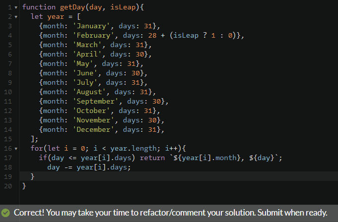 _akamis's tweet photo. Desafio "Determine the date by the day number"

https://t.co/80pJmclsZL

#100DaysOfCode #Day91 https://t.co/bGjuqXJ7fW