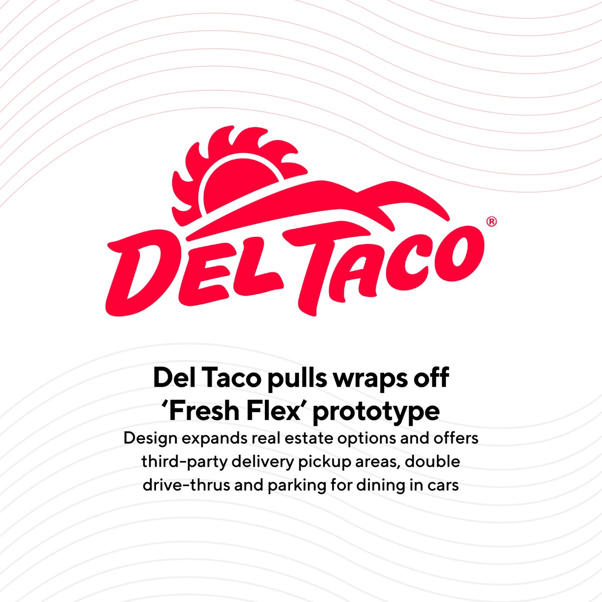 Design expands real estate options and offers third-party delivery pickup areas, double drive-thrus and parking for dining in cars.
Source: buff.ly/2J42Mzs