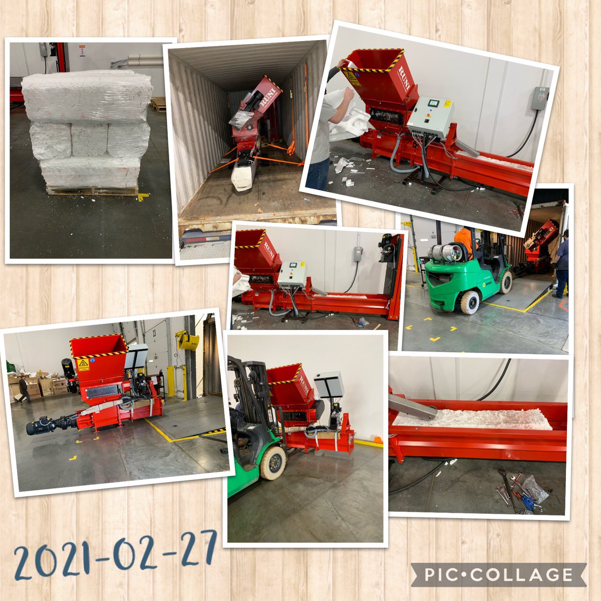 Jay Kinaszczuk (@jaykinaszczuk) on Twitter photo We finally welcomed our newest piece of equipment. This thing is awesome and we had a good training session from Daniel who works for <a href="/CompactorRUNI/">RUNI A/S</a> We have officially made our first pallet of compressed styrofoam. <a href="/JoshMcIntyreHD/">Josh McIntyre</a> <a href="/lindseytornello/">Lindsey Tornello</a> <a href="/DMatticeTHD/">Danielle Mattice</a> <a href="/MDO5881/">MDO LaVergne, Tn.</a> We finally welcomed our newest piece of equipment. This thing is awesome and we had a good training session from Daniel who works for <a href="/CompactorRUNI/">RUNI A/S</a> We have officially made our first pallet of compressed styrofoam. <a href="/JoshMcIntyreHD/">Josh McIntyre</a> <a href="/lindseytornello/">Lindsey Tornello</a> <a href="/DMatticeTHD/">Danielle Mattice</a> <a href="/MDO5881/">MDO LaVergne, Tn.</a>
