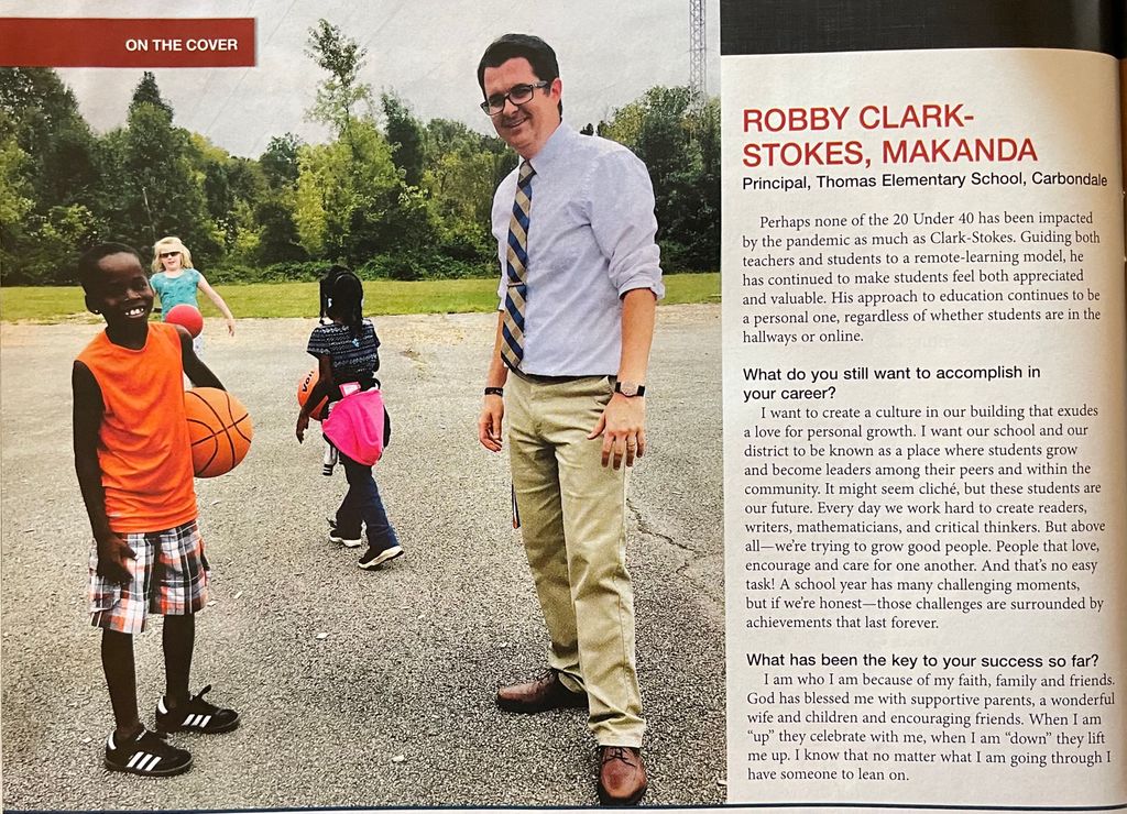 MrClarkStokes's tweet photo. Thrilled to have been chosen as one of The Southern Illinoisan “Twenty Under 40” this year! Thankful for my faith, family, and to everyone that has helped me (and continues to help me) along the way. This is because of you. https://t.co/pGBWjAzAaS