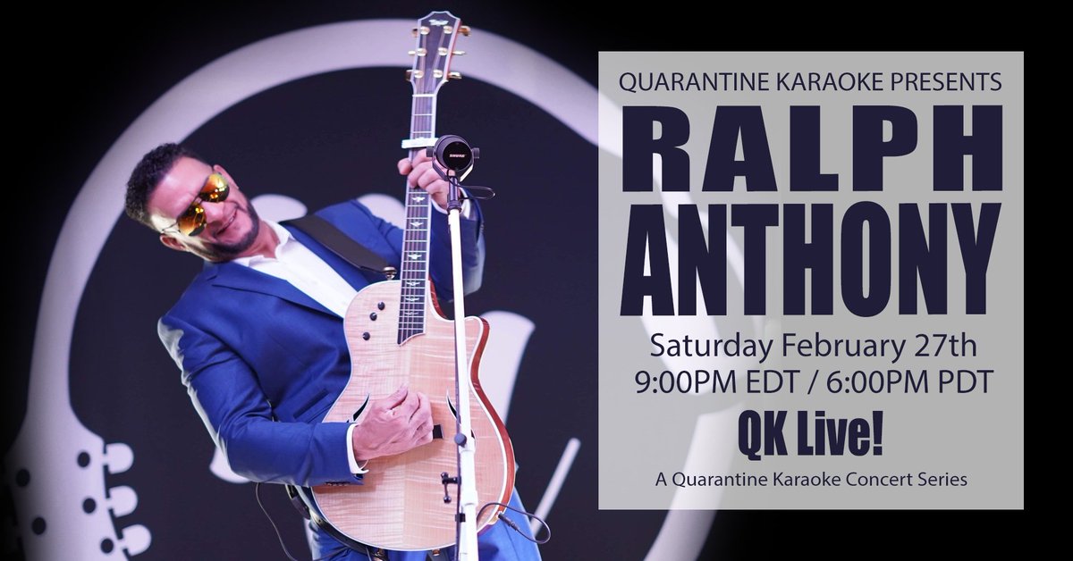 Welcome to the Jam Lab. Come check out Ralph Anthony on QK Live! fb.watch/3WJKCwtTN1/ via <a href="/FacebookWatch/">facebookwatch</a>