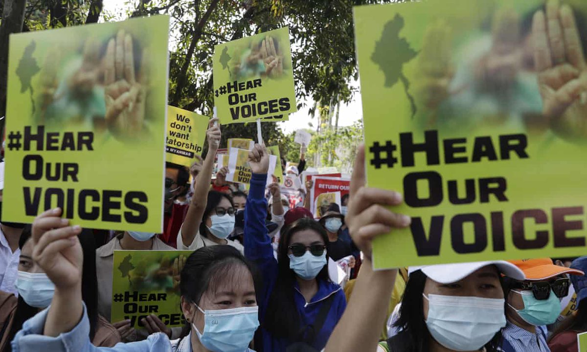 The last time the Myanmar army crushed a pro-democracy movement, it confronted people who had grown up under military rule. Today, the junta confronts a generation who came of age in democracy and have no intention of giving it up. #DifferentBallgame theguardian.com/world/2021/feb…