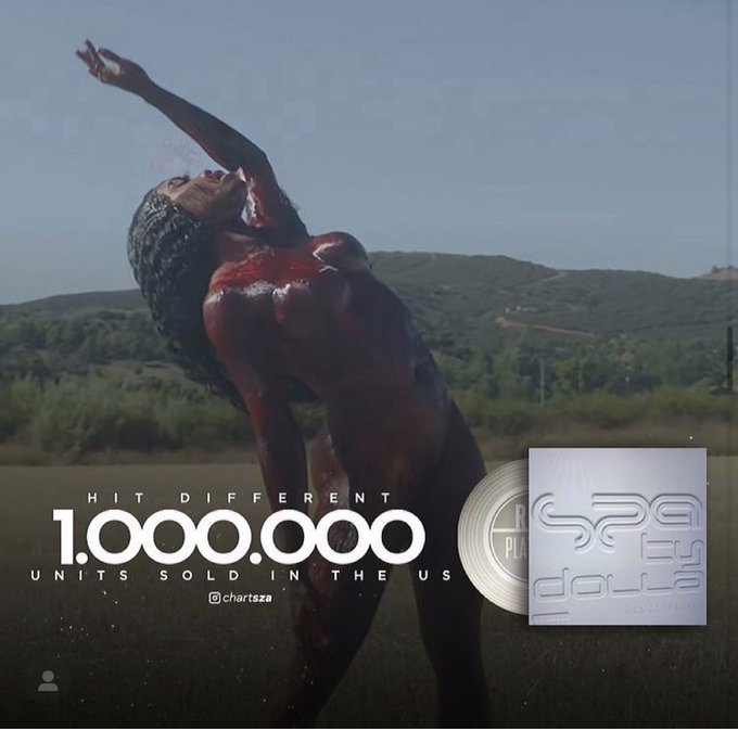 I forgot to mention Hit different went platinum. Grateful to be here at all . THANK YOU . 🥺🤝 https://t