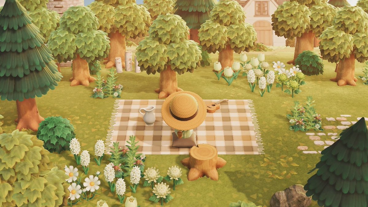 Visited <a href="/mori_kiki_selva/">もり🌿</a> beautiful island! I love the weeds and white flowers so much 🍃#acnh #dreamaddress