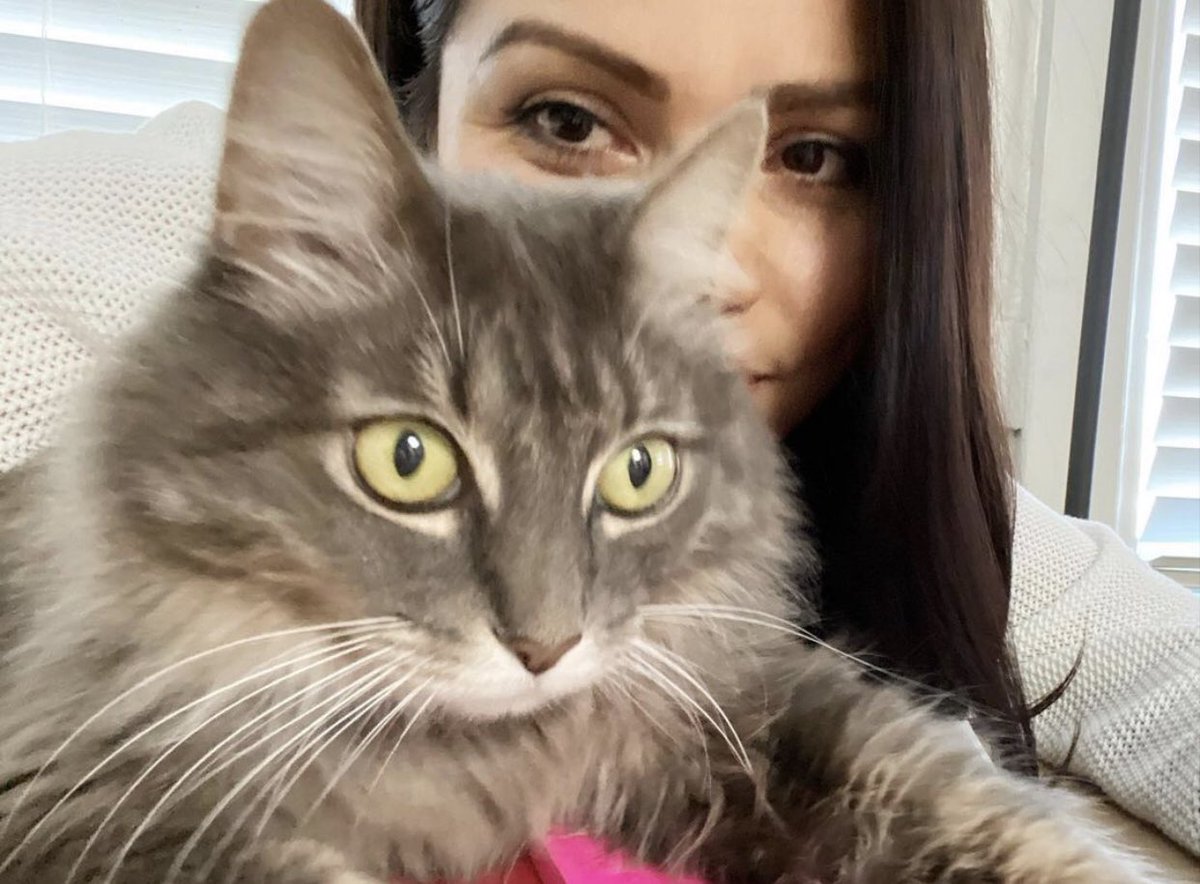 bellaolson_'s tweet image. Tres always pretending she doesn’t like attention.🥴