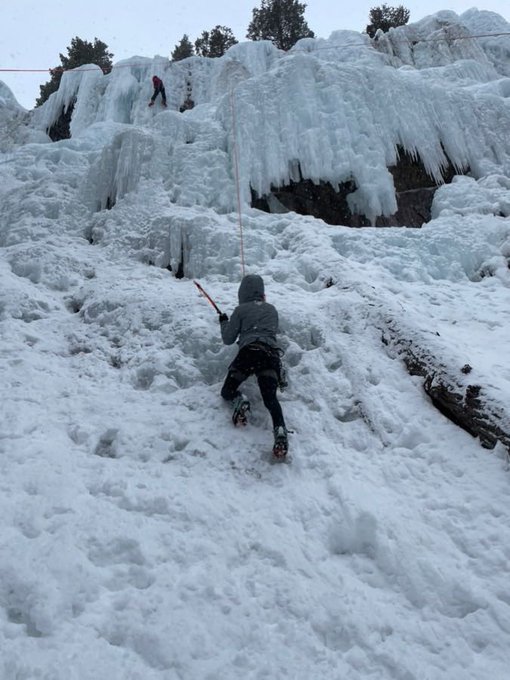 Ice climbing 😍 https://t.co/VOM2bPlUxT<a href="/tag/workhardplayhard"class="tags"><span>#workhardplayhard</span></a><a href="/tag/thirstythursday"class="tags"><span>#thirstythursday</span></a>