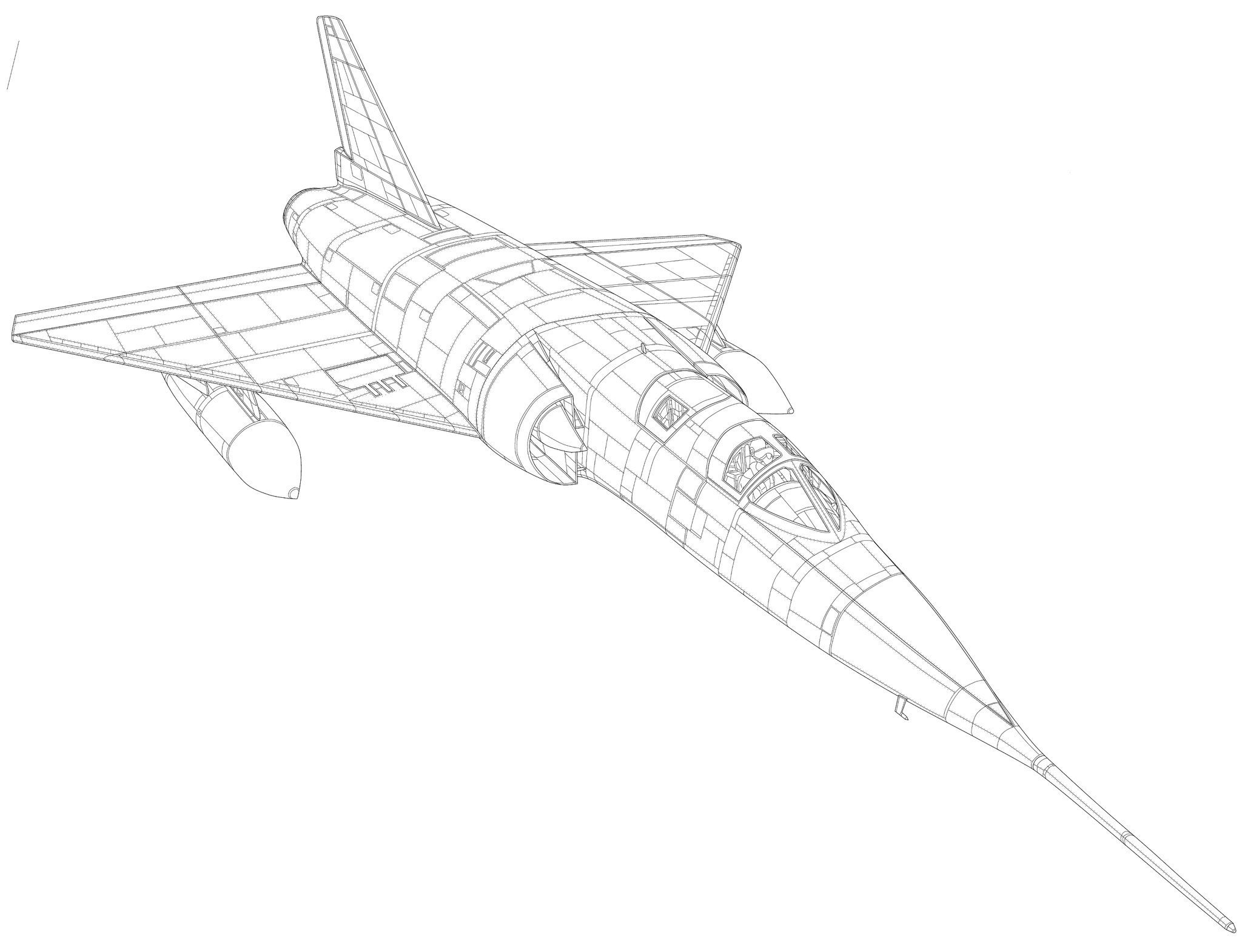 ダイハツ GAMD Mirage IV ミラージュIVジェット爆撃機 超音速戦略爆撃