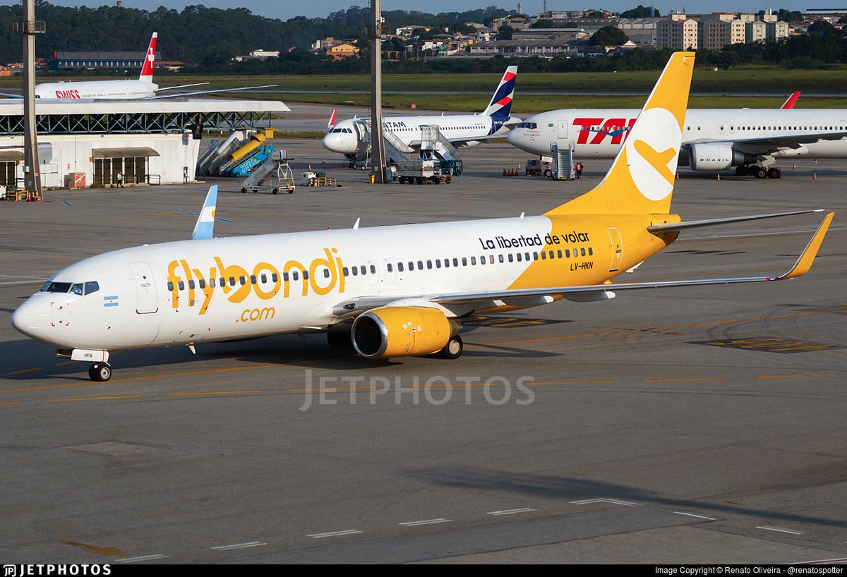 [Vuelo FO 5238] 27/2 (Flybondi) llevó en la ruta Buenos Aires (EZE) 🇦🇷 - Bariloche (BRC) 🇦🇷 185 PAX en un B737-800 (LV-HKN). Asientos: 189. Configuración: Y189. Ocupación: 97,88%. Duración: 1 hora y 54 minutos. Edad del avión: 13.2 años. Distancia: 1.310 km