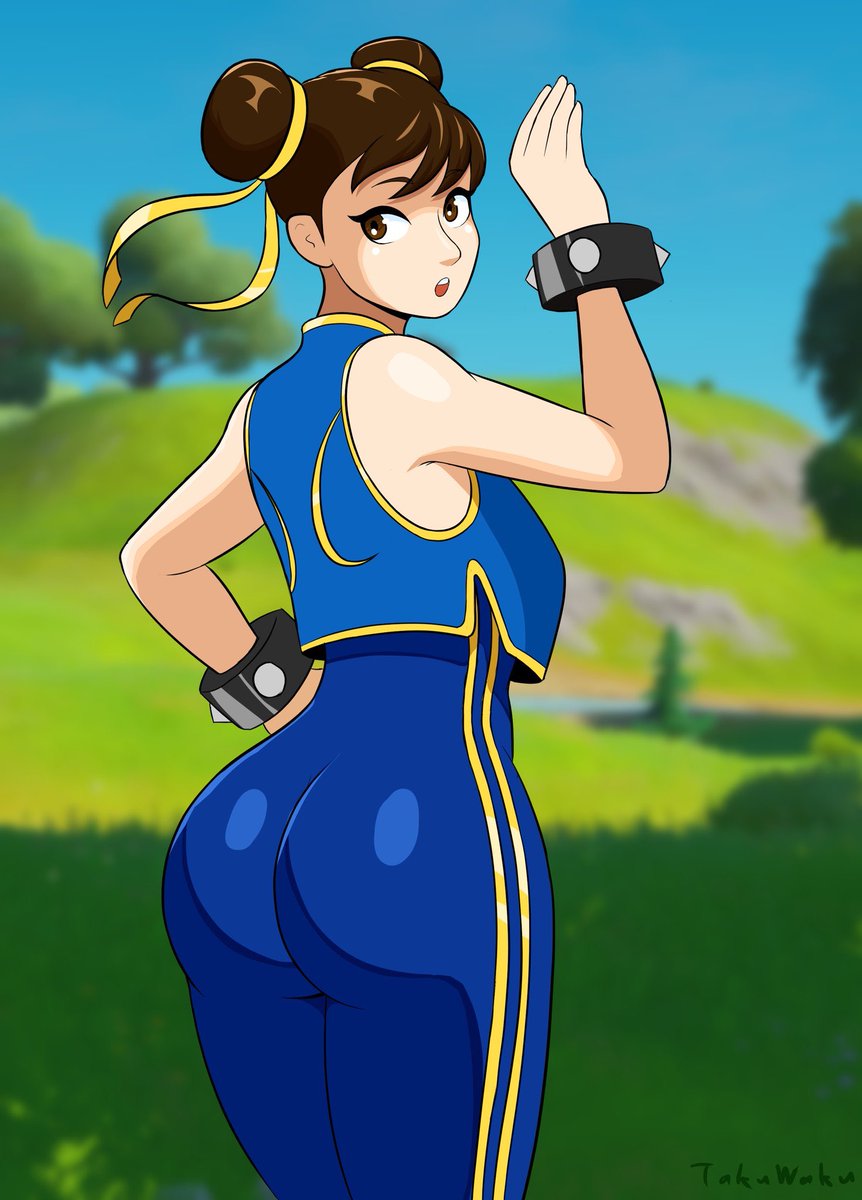 Heres a Chun-Li now that she’s in #Fortnite! 