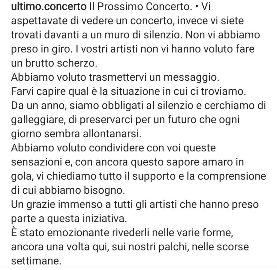L’Ultimo Concerto tweet media