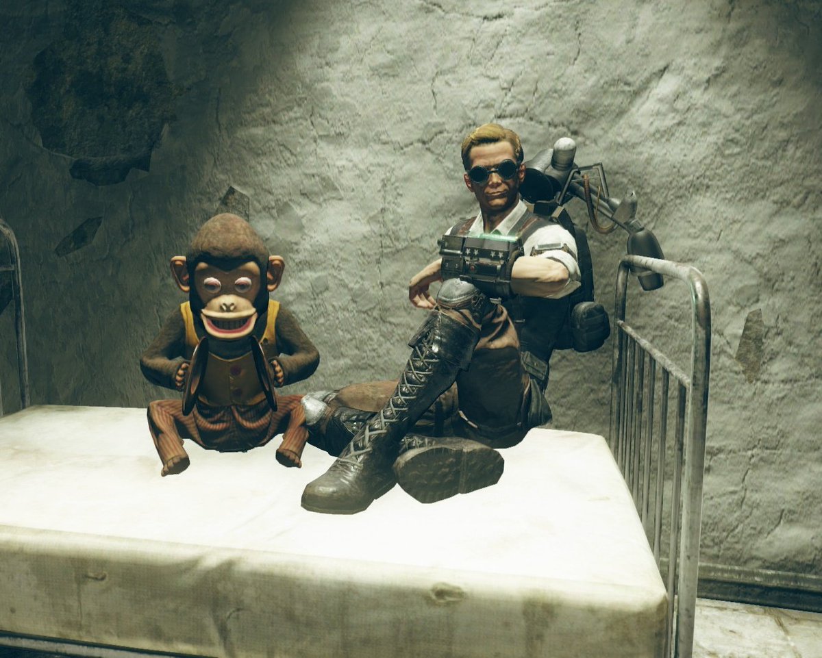 EnclaveDoctor's tweet photo. The scariest thing in the Asylum. 

Oh...and a stuffed monkey. https://t.co/HybVEDTy6P