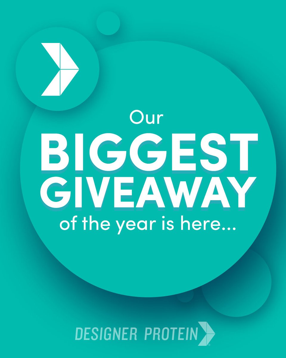 DesignerProtein's tweet photo. 🚨OUR BIGGEST #GIVEAWAY OF THE YEAR🚨

How to enter:
👉 FOLLOW THIS LINK: https://t.co/NaRnOOqjO7

(giveaway entry period ends Monday, 3/8/2021 at midnight CST)

🎉GOOD LUCK🎉

#DesignerProtein #DesignerWellness

#NationalProteinDay #protein #health #wellness https://t.co/Hyrzk5otoF