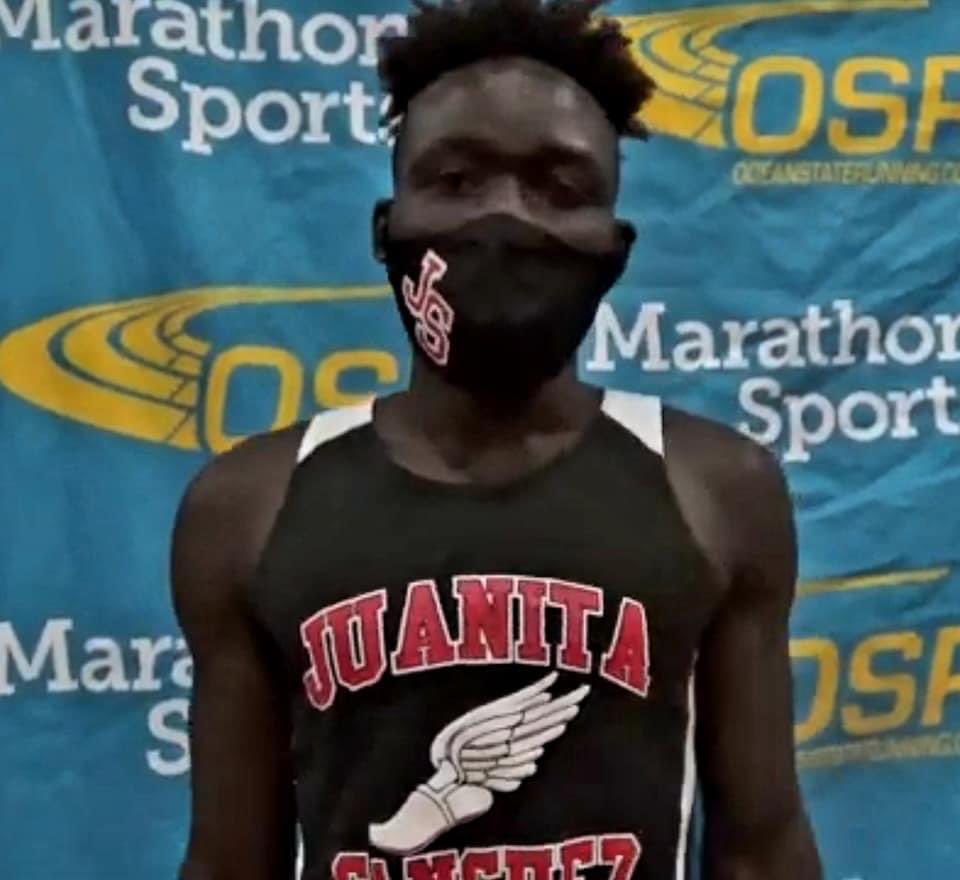 Senior Mahari Nayte is the 600m State Champ! Congrats!