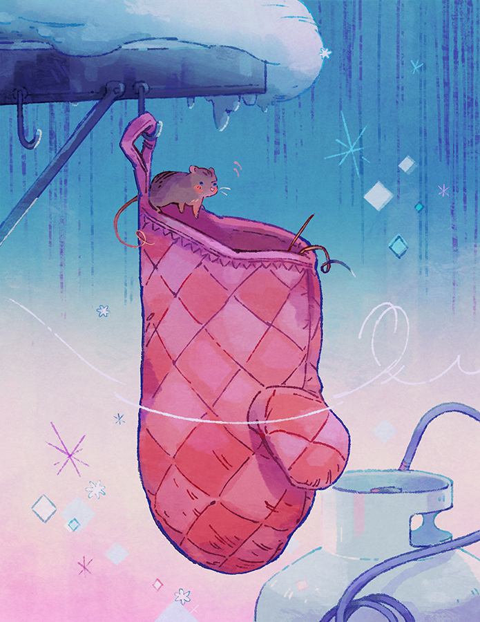 BearsAreRed's tweet image. there’s a mouse living in the oven mitt on our porch 🍂