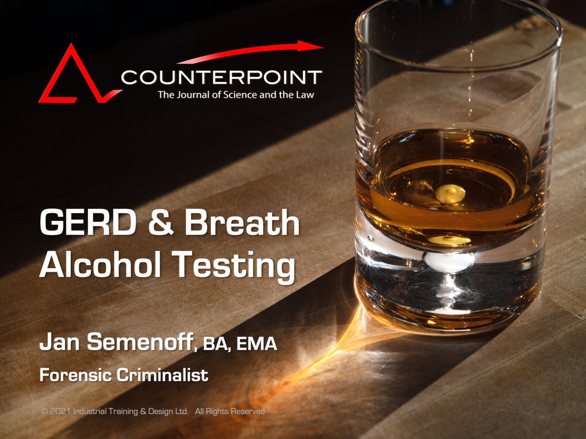 CounterpointJo1's tweet photo. I'm pretty excited to read an email from Dr. A.W. Jones who has found recent Counterpoint articles interesting, especially the last article on GERD and Breath Alcohol Testing. https://t.co/1mrJJKWFc2 https://t.co/NfjLY1NKhs
