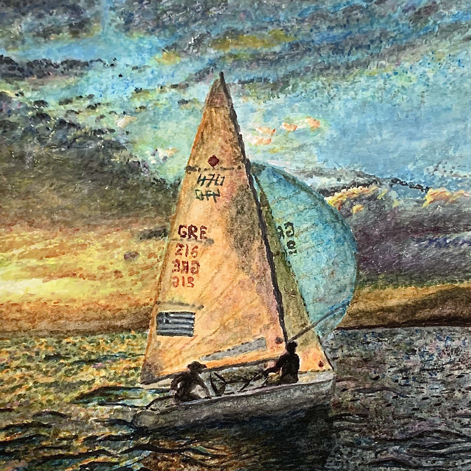 ながつか ゆうか 過去作品 水彩画 ヨットの絵が多いですね 海を描くのがとても好きです では Toeicいってきます 風景画 イラスト 水彩画 イラスト好きな人と繋がりたい T Co 8w3axbtano Twitter