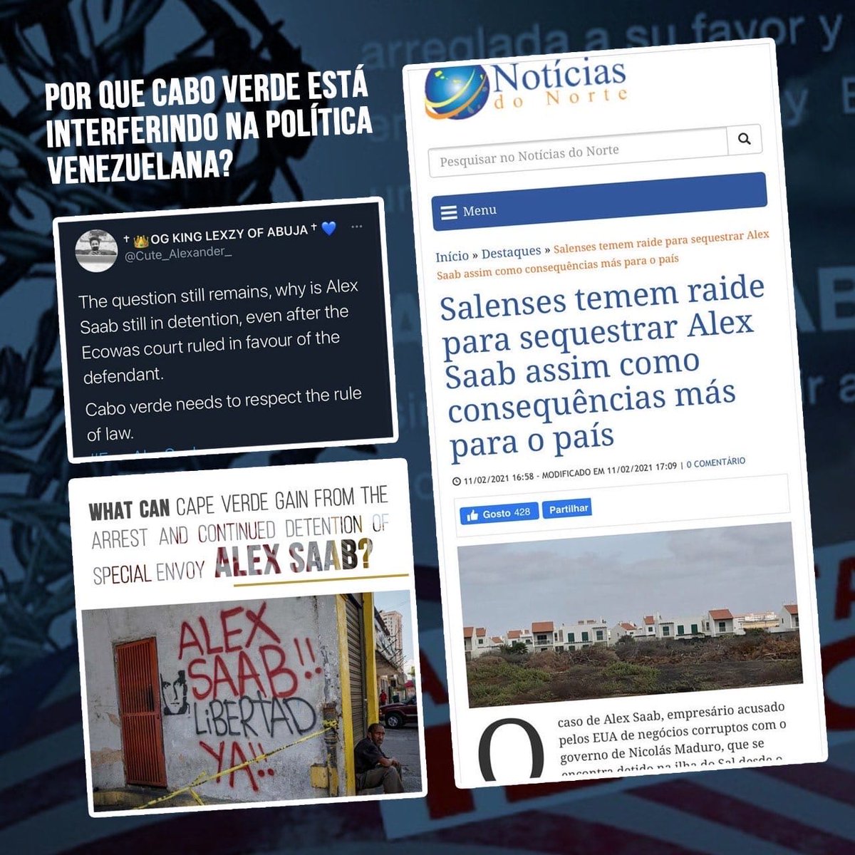 NastyNata's tweet photo. ¿por qué el gobierno de 
Cabo Verde interfirió en la política venezolana?
#FreeAlexSaab https://t.co/wml4khWQwS