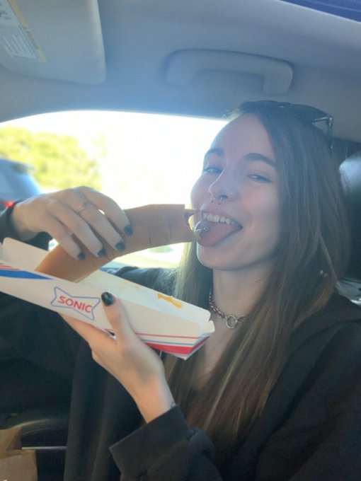 Practice makes perfect! What&rsquo;s your favorite fast food?  I&rsquo;m definitely a slut for slushies 🤤 https://t<a href="/tag/realloyalfans"class="tags"><span>#realloyalfans</span></a>