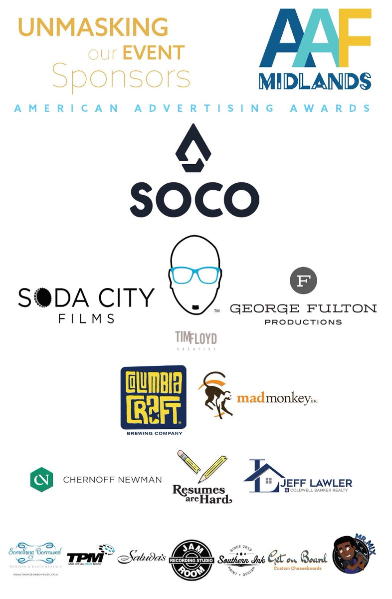 That's a wrap on the 2021 American Advertising Awards! Congratulations to all of our winners, and we want to give one more round of virtual applause to all of our sponsors. Your support creates opportunities for creatives throughout the Midlands - thank you!