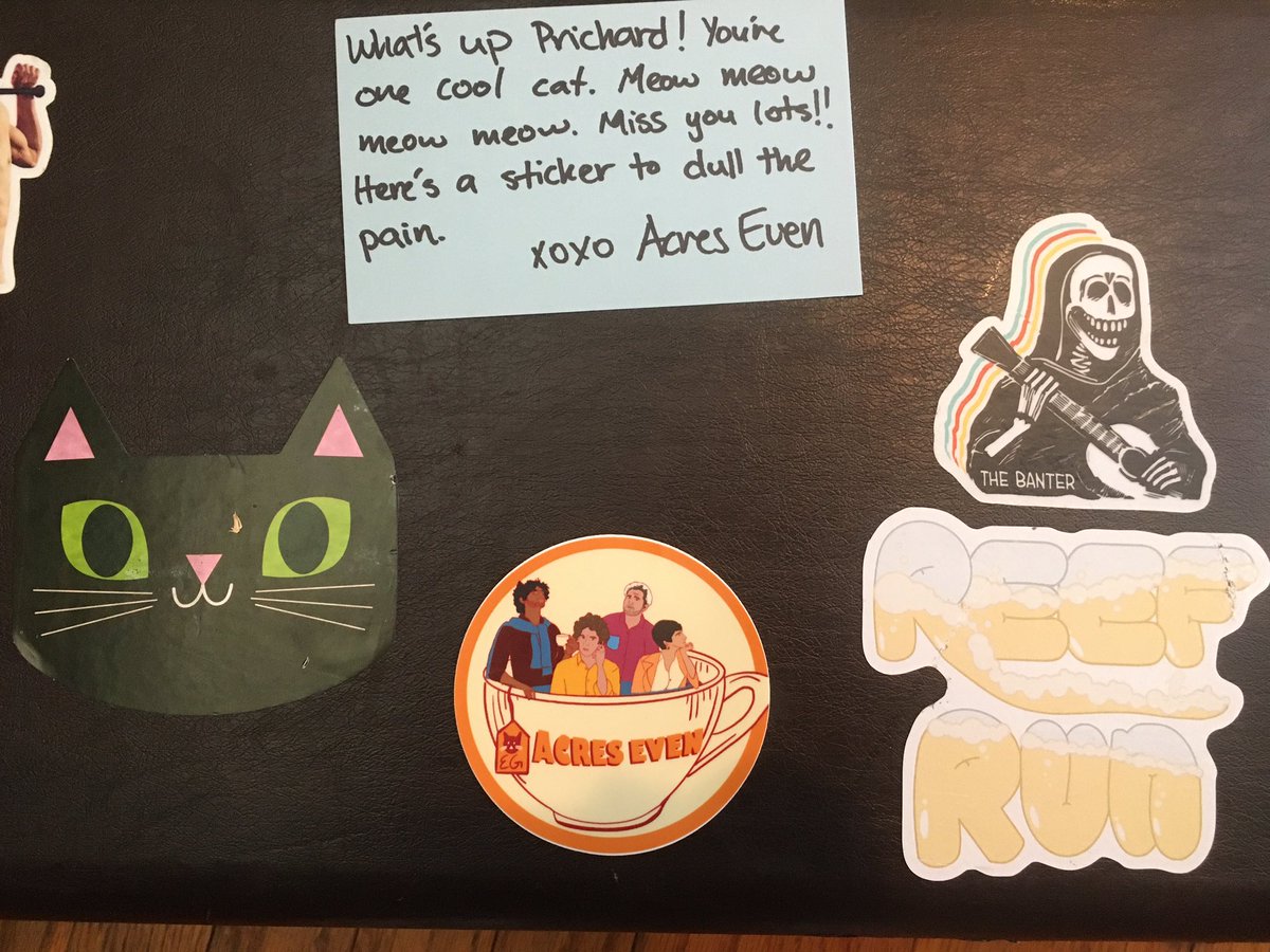 MxToots's tweet photo. Yayyy got my @AcresEven sticky! Meow meow meow meow 😸😸😸 https://t.co/3elcdfsOfT