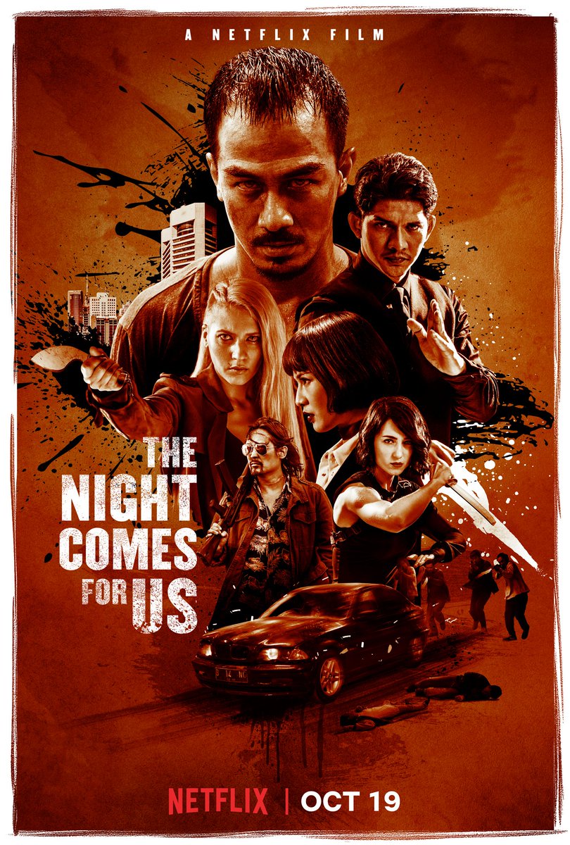 The Night Comes For Us (2018):  @Joe_Taslim heads up Indonesian gangster flick directed by  @Timobros which makes John Wick look sluggish. Hyper-kinetic fight scenes, ultra-gore, unreal Gunnar Nimpuno cinematography plus sublime soundtrack by  @JoeComposer featuring  @lowtheband.