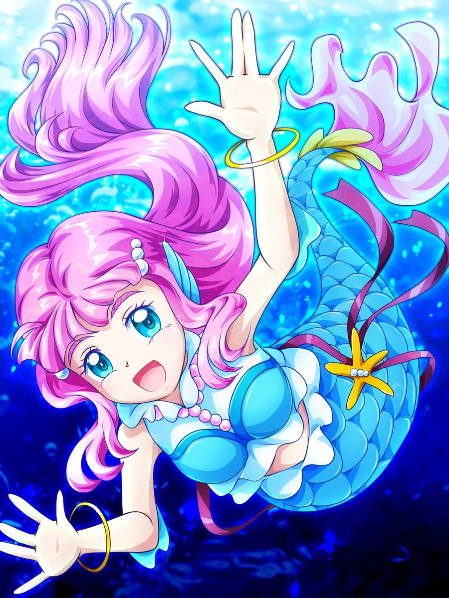 Mimimix トロピカルージュプリキュア ハイテンション 人魚のローラちゃんも描きました よろしかったらどうぞ トロプリ Precure ローラ