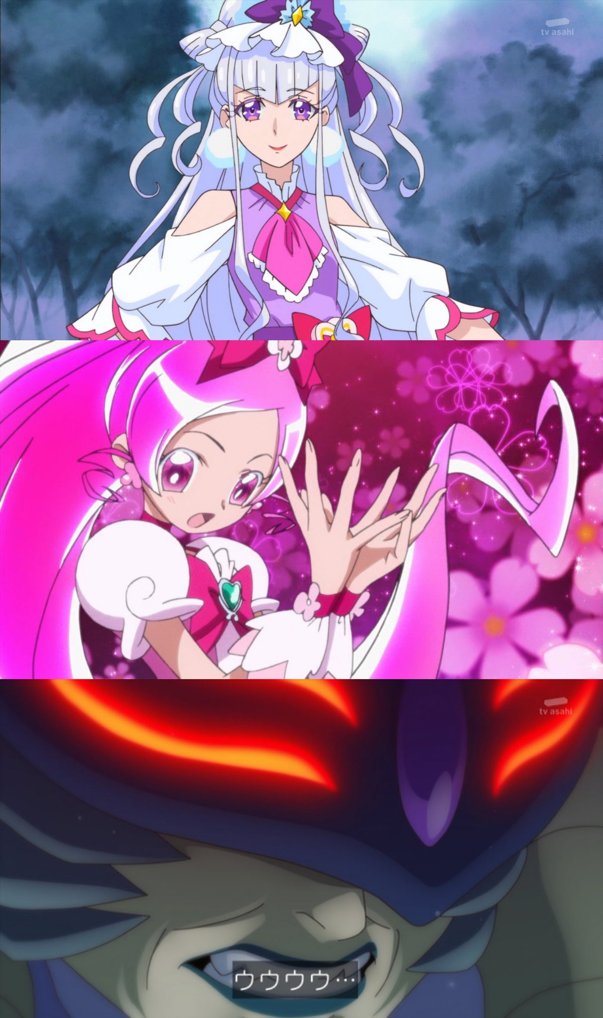 Kira キュアアムール なのは キュアブロッサム フェイト あとまわしの魔女 プレシア プリキュア リリカルなのは Precure T Co 9jmalirvlu Twitter