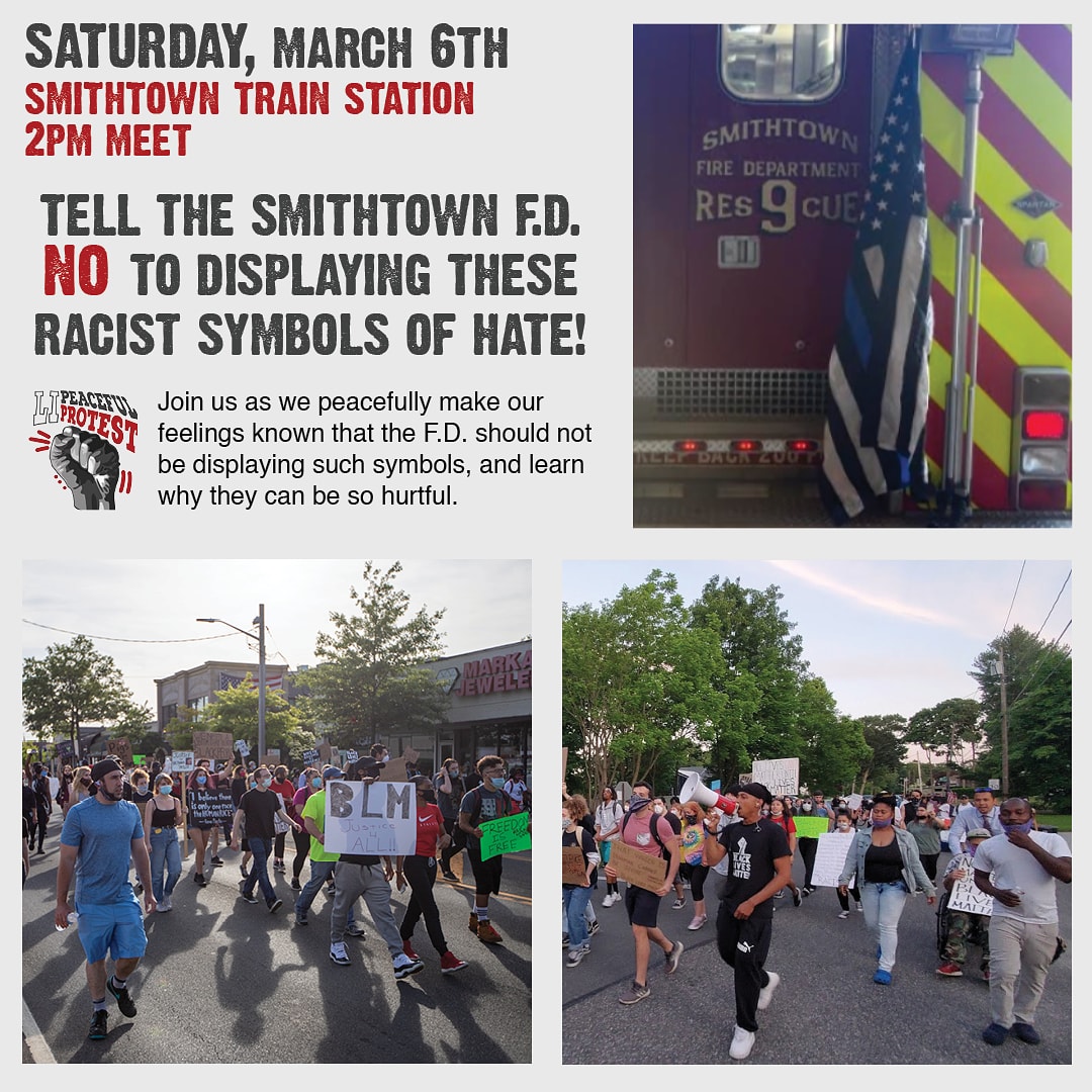 LIPPblm's tweet photo. #blacklivesmatter #blm #smithtown #smithtownfiredepartment #smithtownfd #longisland https://t.co/Sdw717xs9Q