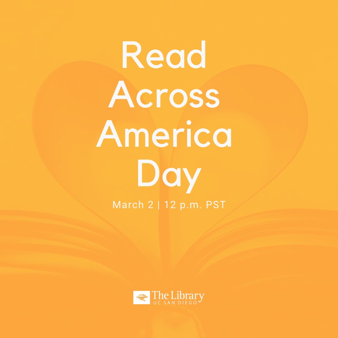 ucsdlibrary's tweet photo. Read Across America is national celebration of literacy that aims to encourage children, teens and adults to find joy in reading. Join us on March 2 as we celebrate the joy of literacy for all! For more information, visit: https://t.co/uDIP9JiuQJ. #ucsdlibrary #geisel50 https://t.co/6Iwq8HYsuu