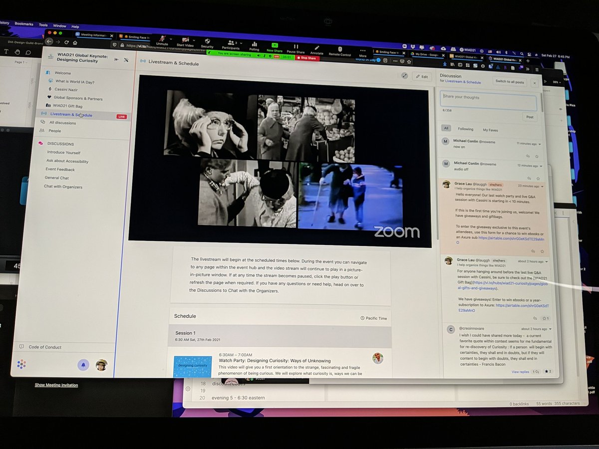 The last live #wiad21 Q&amp;A session with <a href="/cassininazir/">Cassini Nazir</a> is starting in 13 minutes. How to satisfy one's curiosity. Patricia Moore was 85 years old when she was 26. #Curiosity #worldiaday 

Join us! vi.to/hubs/wiad21-cu…