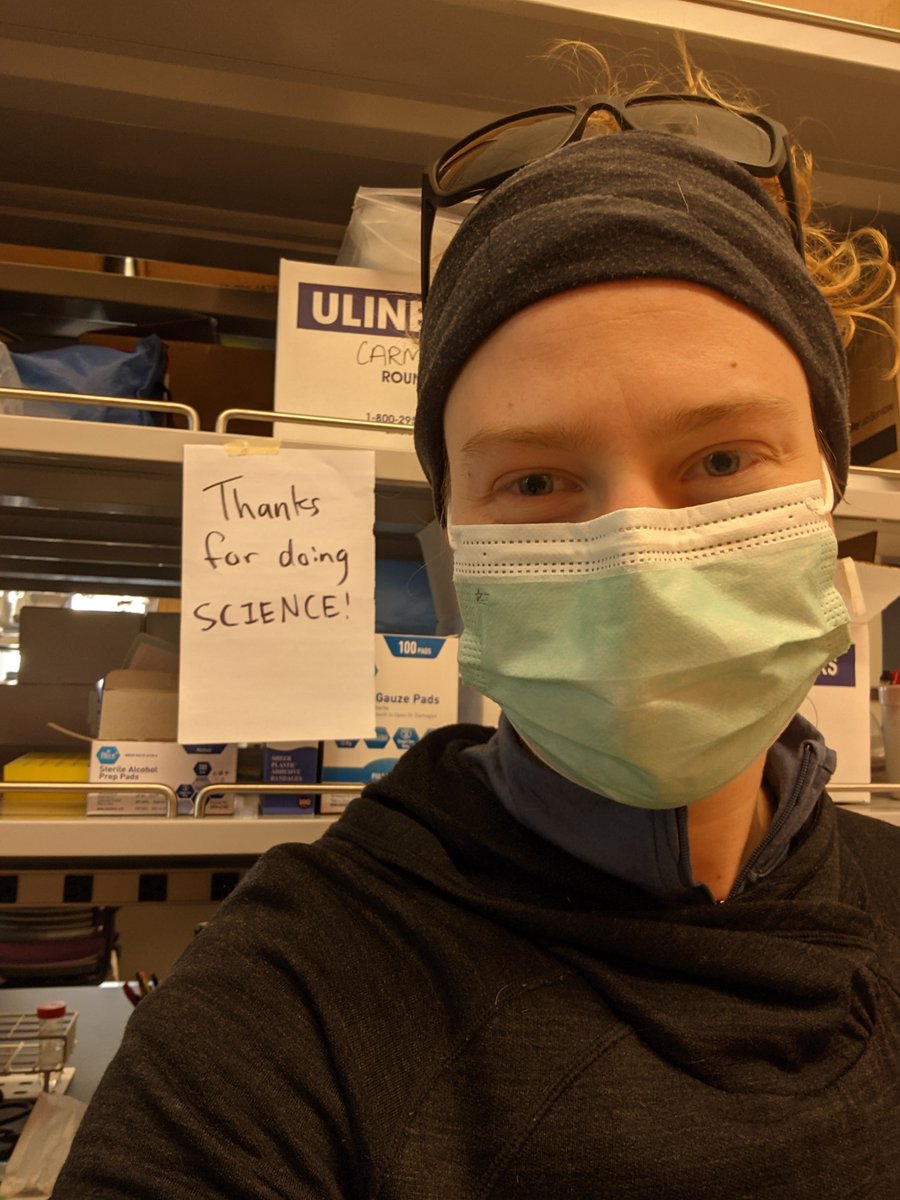 I taped this note from a participant by my lab bench so I see it every time I go to prep kits / process samples. In a time of disconnection, the little things go a long way 🌥️