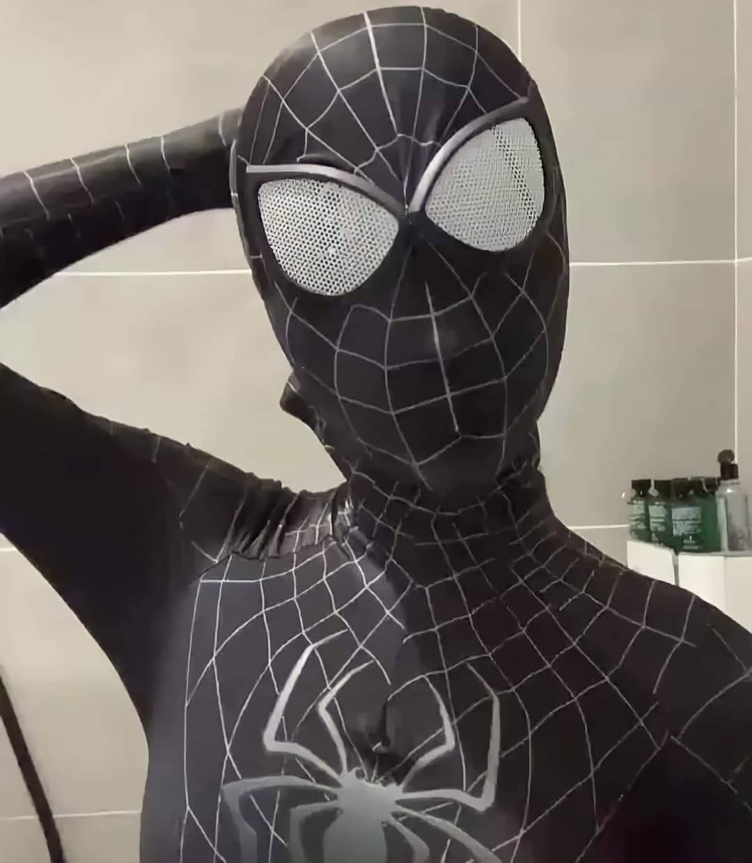 spiderman black suit replica