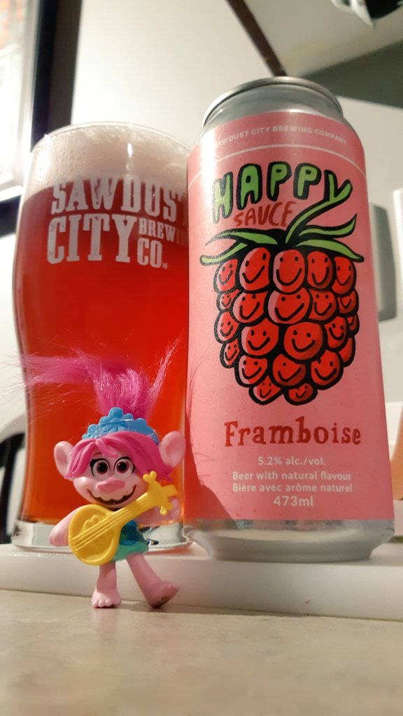 Van_Man76's tweet photo. In the style of @badhopper
@sawdustcitybeer Happy Sauce❤
Raspberry Belgian Blonde/Kettle Sour I guess? Whatever the style, it's fruity, light and fun🤪🍻
Am I the only one having a hard time reading cans? Am I getting old?
#beeroclock #CraftBeer #CANCraftBeer #CraftBeerGlass https://t.co/51XSDcBE3X